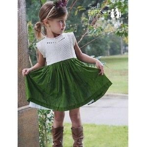 Well Dressed Wolf Little Den Dress Green 2T